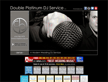 Tablet Screenshot of doubleplatinumdj.com
